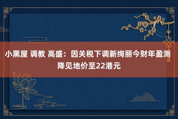 小黑屋 调教 高盛：因关税下调新绚丽今财年盈测 降见地价至22港元